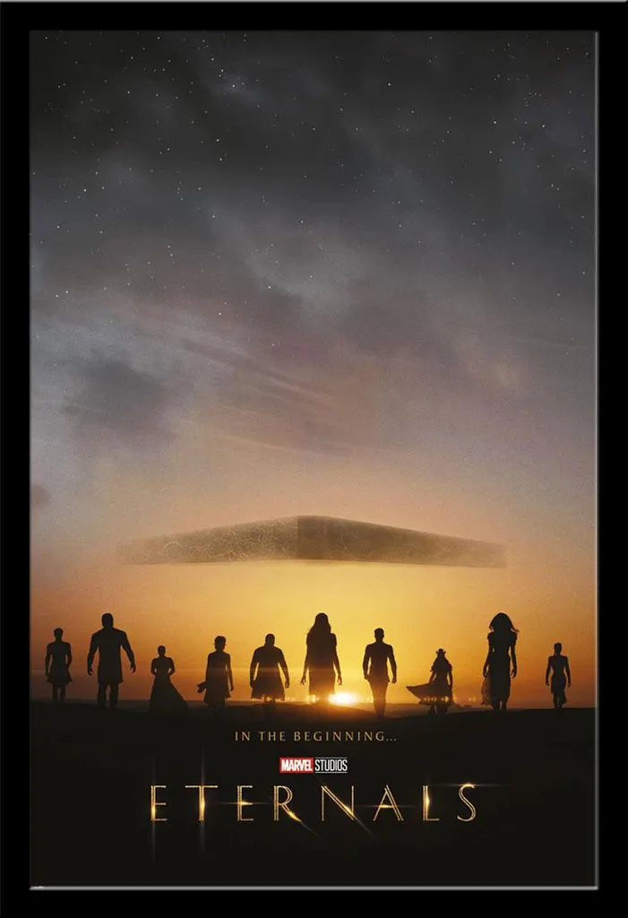 Affiche Marvel Les Éternels Encadrée sous Vitre Acrylique Shinsuke MDF