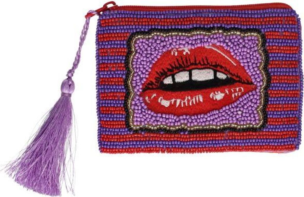 Gift Company Elodie Kosmetiktasche XS Lippen rot/lila 12cm Produktbild 