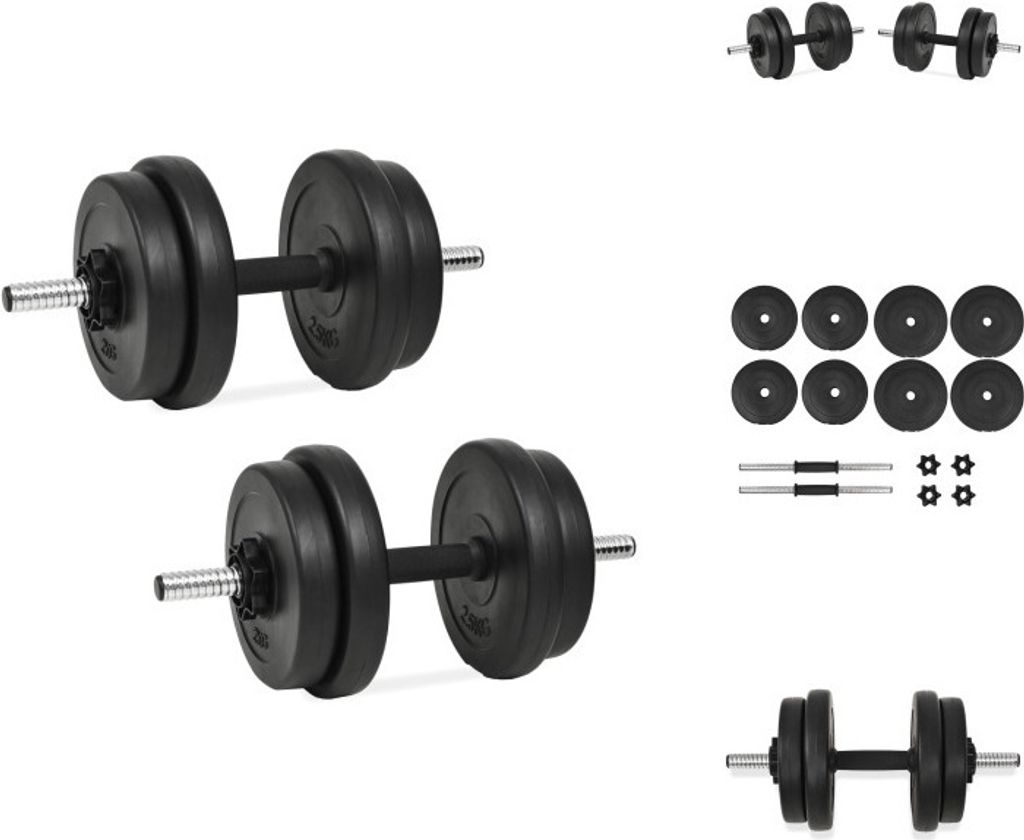 vidaXL Hantelset 14-tlg. 20 kg - Hanteln & Gewichte
