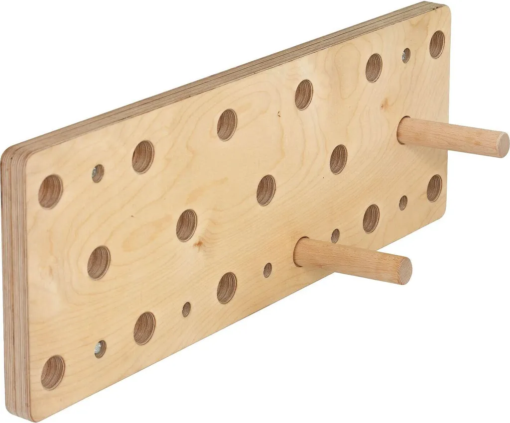 Pedalo Peg Board Planche d'entraînement Escalade en bois 82x30x4 cm