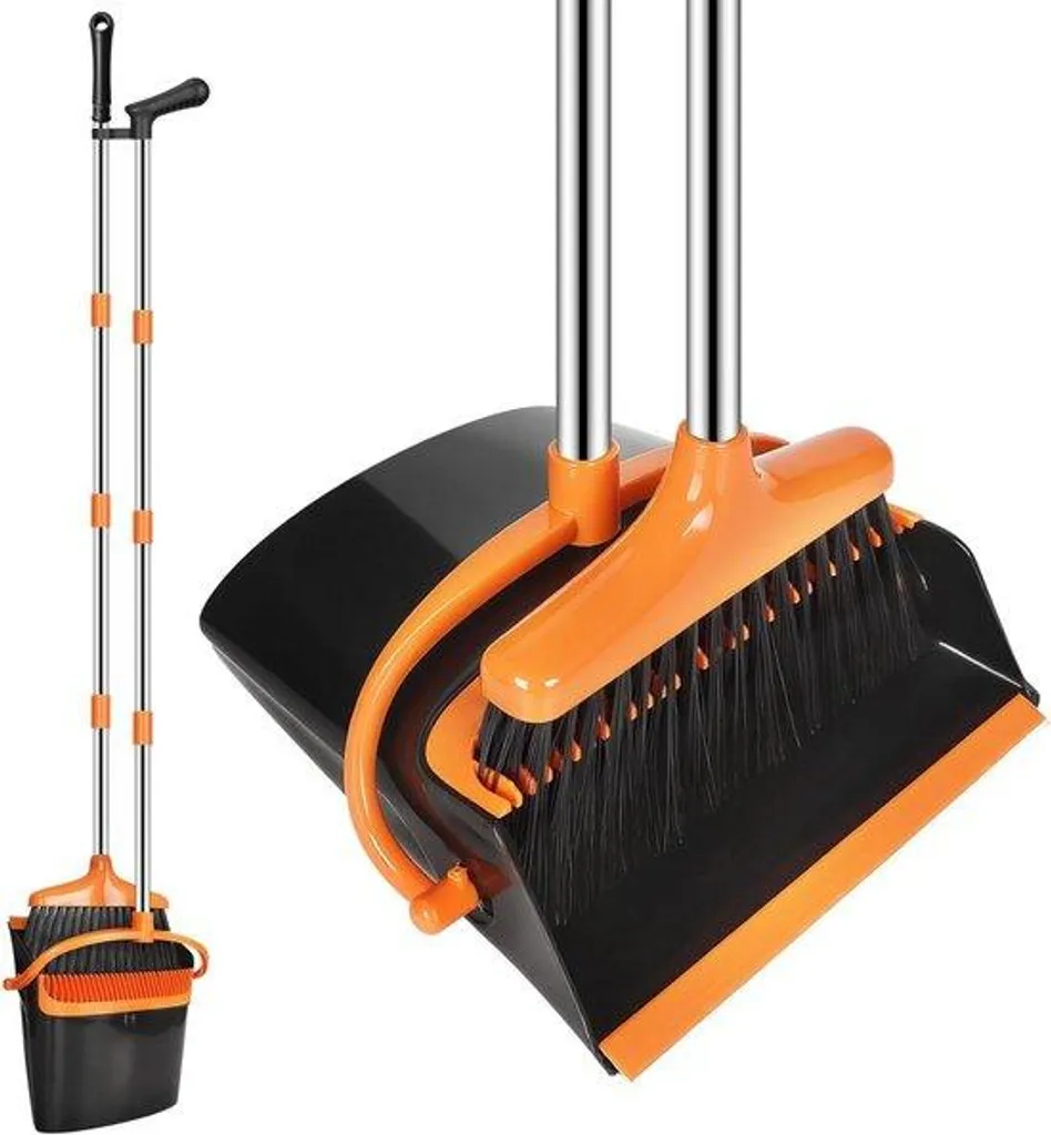 Kit balai brosse avec ramasse-poussière intégré 123 cm pour toute la maison