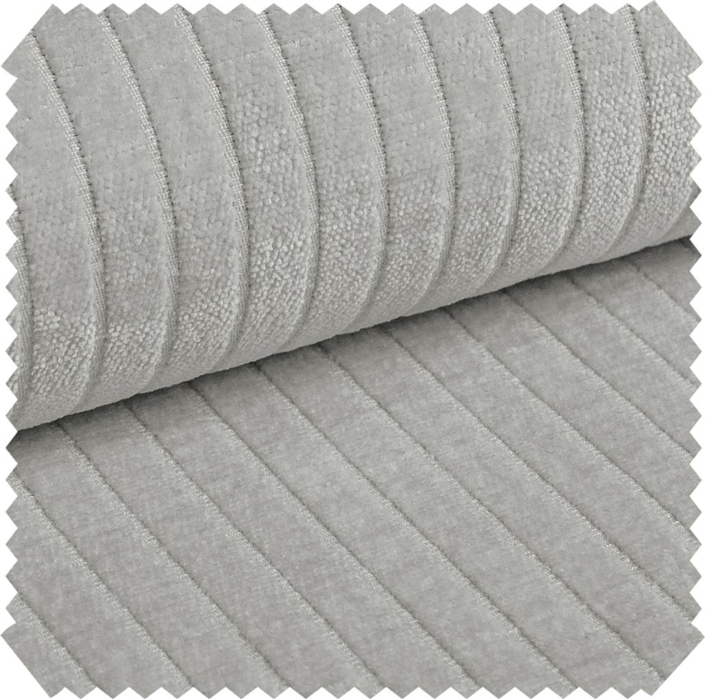 novely PERMO Möbelstoff Breitcord-Optik Polsterstoff Luxus 380g/m² Hohe UV-Beständigkeit (7-8/8) | Meterware | 1lfm - Farbe: 25 Graubeige