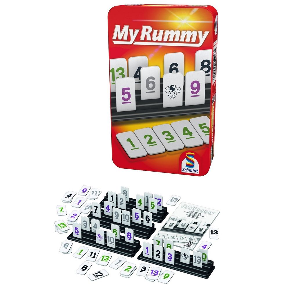 My Rummy Kinderspiel Legespiel für 2-4 Spieler Schmidt 512811 