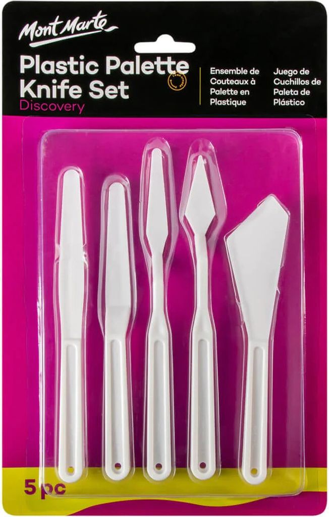 Mont Marte Malerspachtel Set – 5 Malmesser aus stabilem Produktbild 