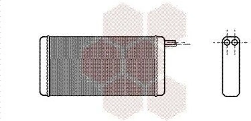 Radiateur de chauffage habitacle pour VW Transporter III Van Wezel