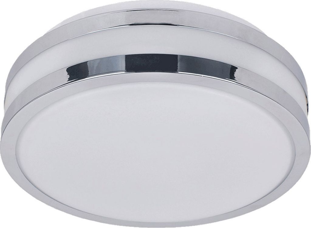 Deckenleuchte NORD 1xE27/40W,IP44, Chrom/weiss/Opal Ø 195 B: 85, Fassung E27, dimmbar