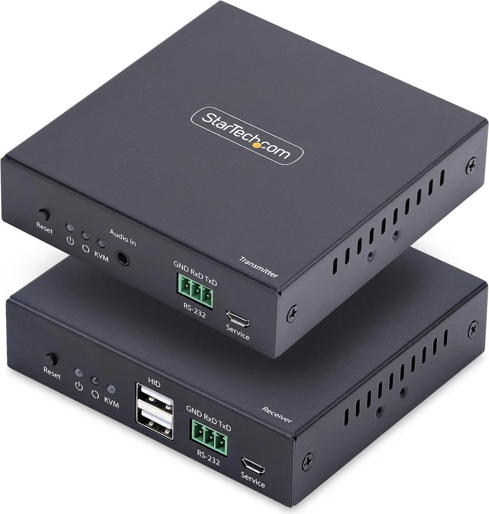 Extendeur KVM HDMI 4K via Câble Réseau Cat6 60Hz - Kit Complet Noir