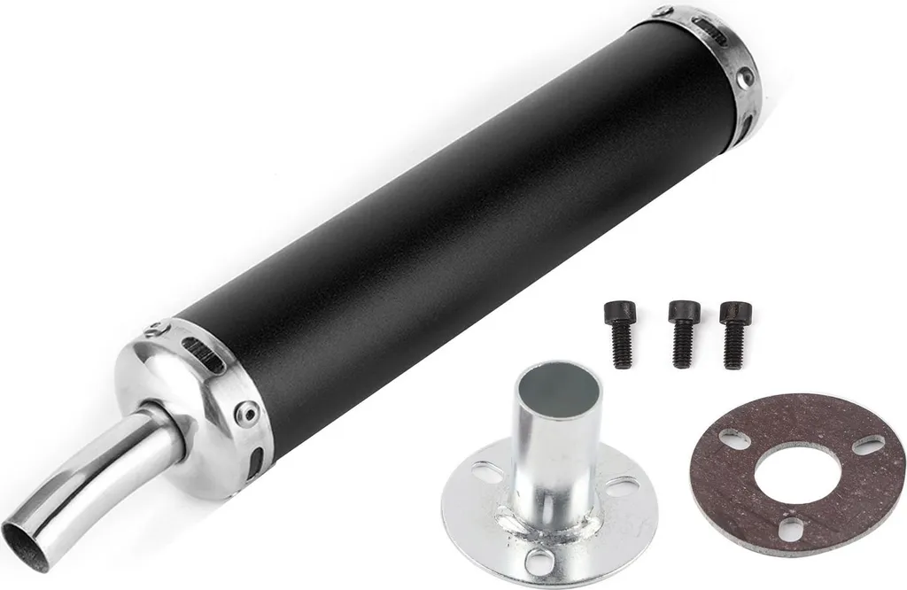 Silencieux 20mm inox haute résistance pour système d'échappement 2T