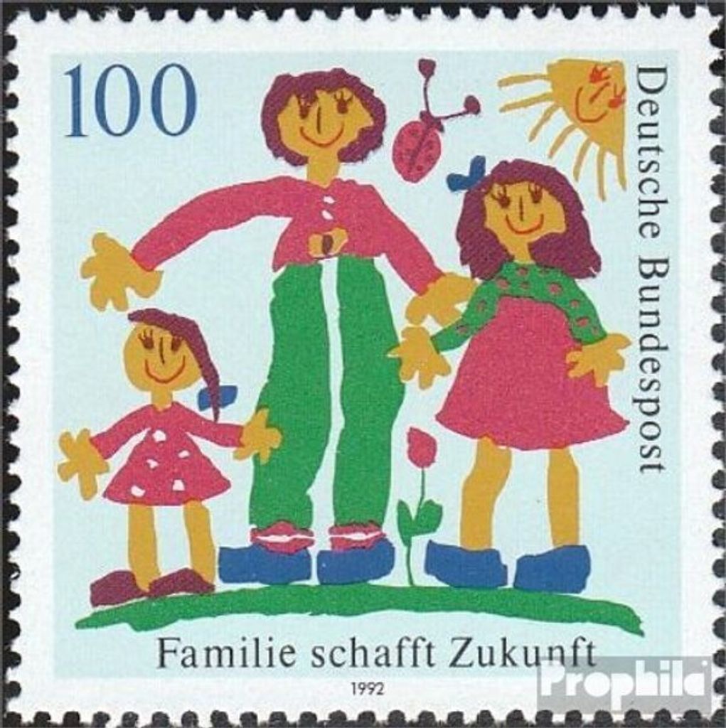 Briefmarken BRD (BR.Deutschland) 1992 Mi 1621 (kompl.Ausg.) FDC Familie schafft Zukunft