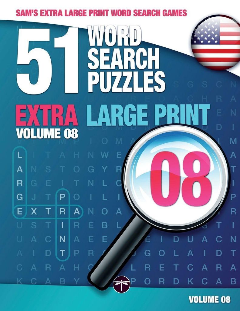 Sam's Extra Large Print Word Search Games - 51 Word Search Puzzles, Volume 8