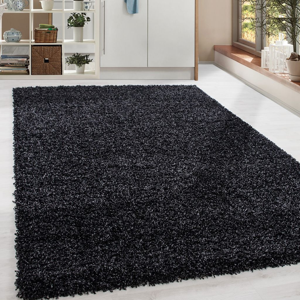 Sehr Dicke und moderne weiche Teppiche "SOFT" einfarbig GRAU beste Qualität 