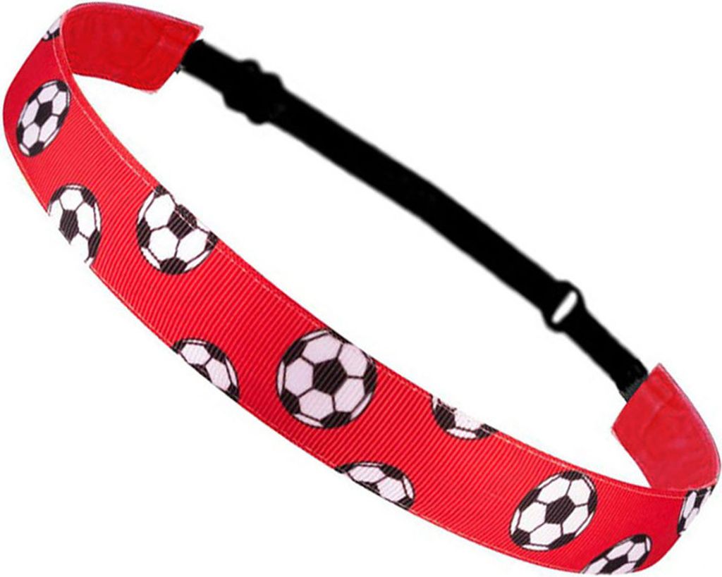 Fußball-Stirnband, rutschfest, sportlich, Haarband für Fußball, Basketball, Football, elastisches Schweißband für Mädchen, Outdoor-Sport