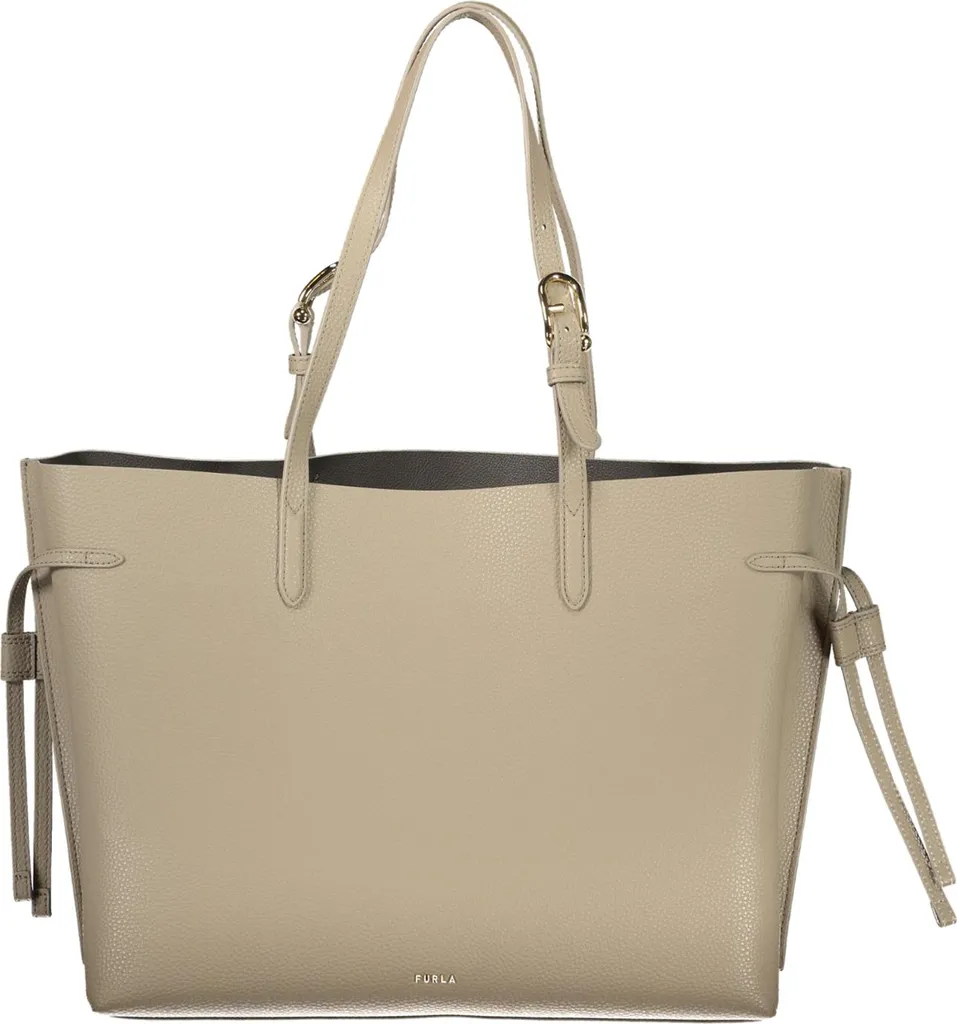 Grand sac à main beige pour femme chic avec anses ajustables et rangement
