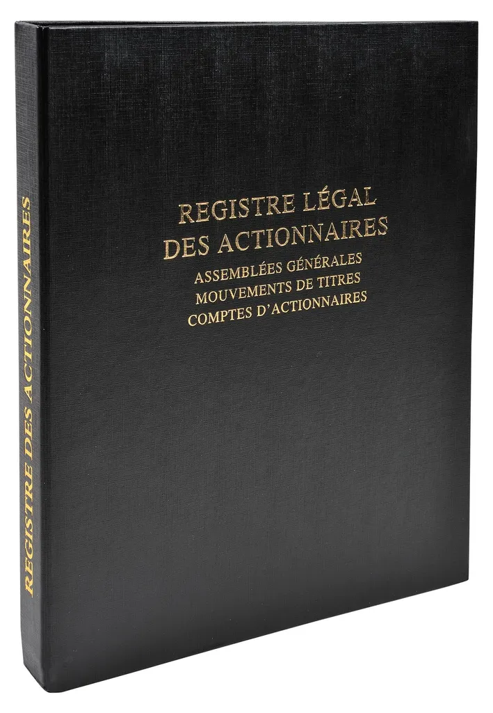 Registre Actionnaires 100 Feuillets Numérotés Noir Le Dauphin 942D - 2