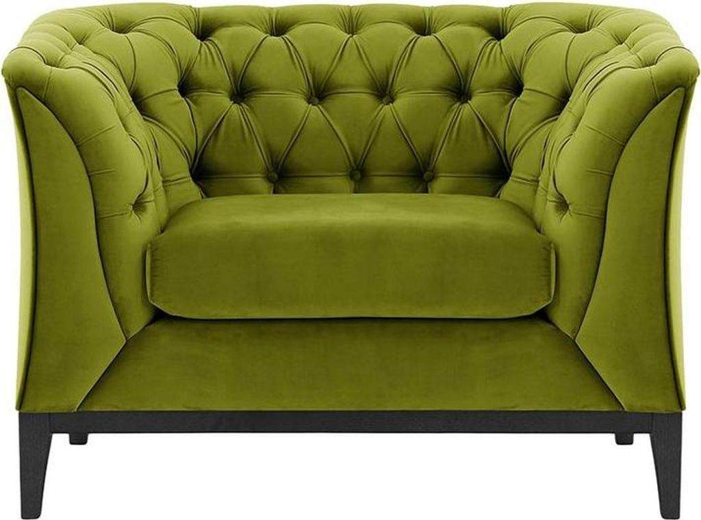 Sessel Chesterfield Modern Wood aus medizinischem Schaumstoff-Velluto 9-black