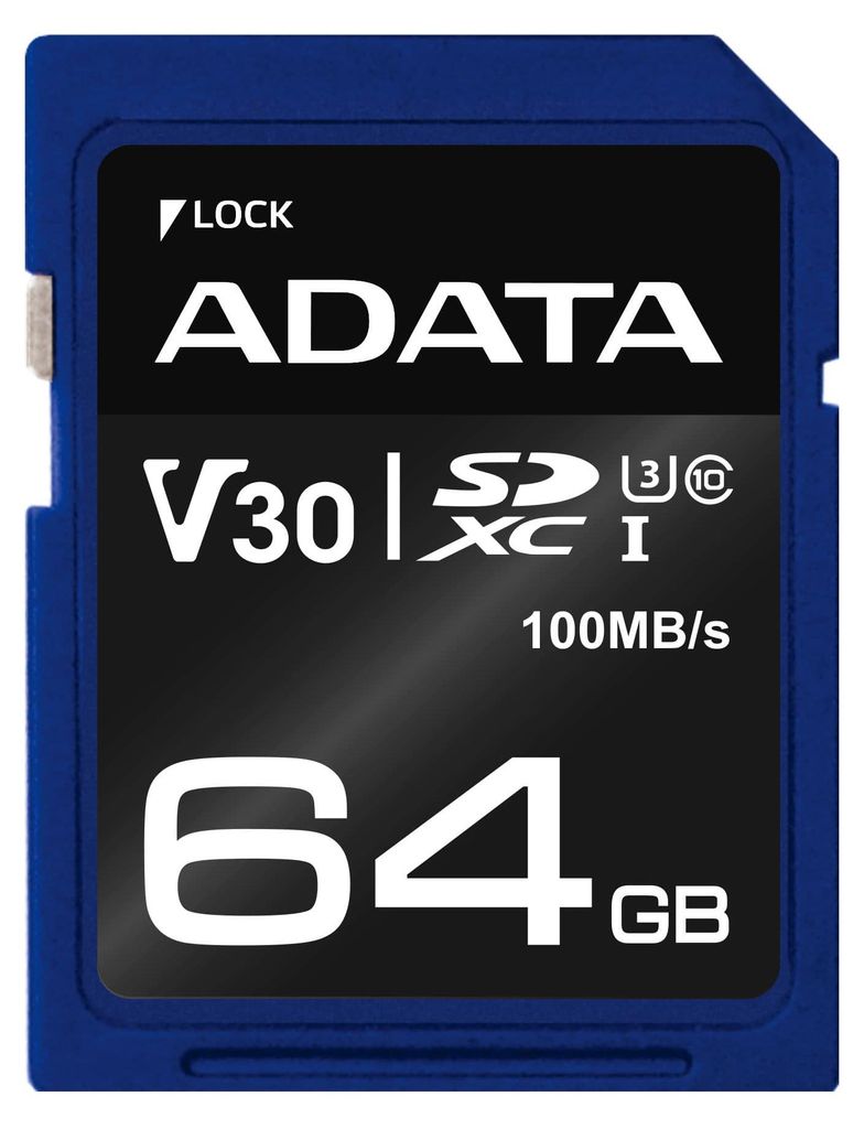 Premier Pro 64 GB SDXC (UHS-I U3, Class 10, V30) Produktbild 