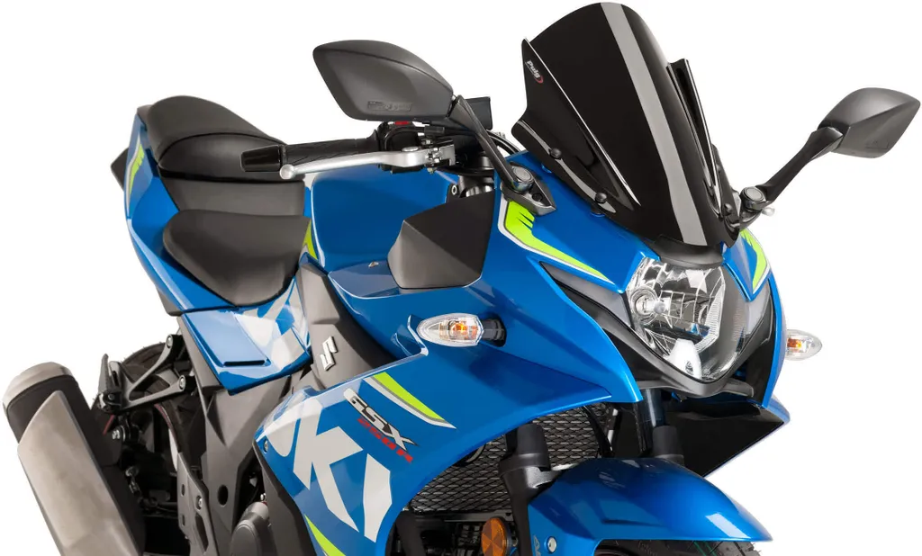 Bulle PUIG Z-Racing Suzuki GSX-R Noire : Finies les Turbulences 365mm