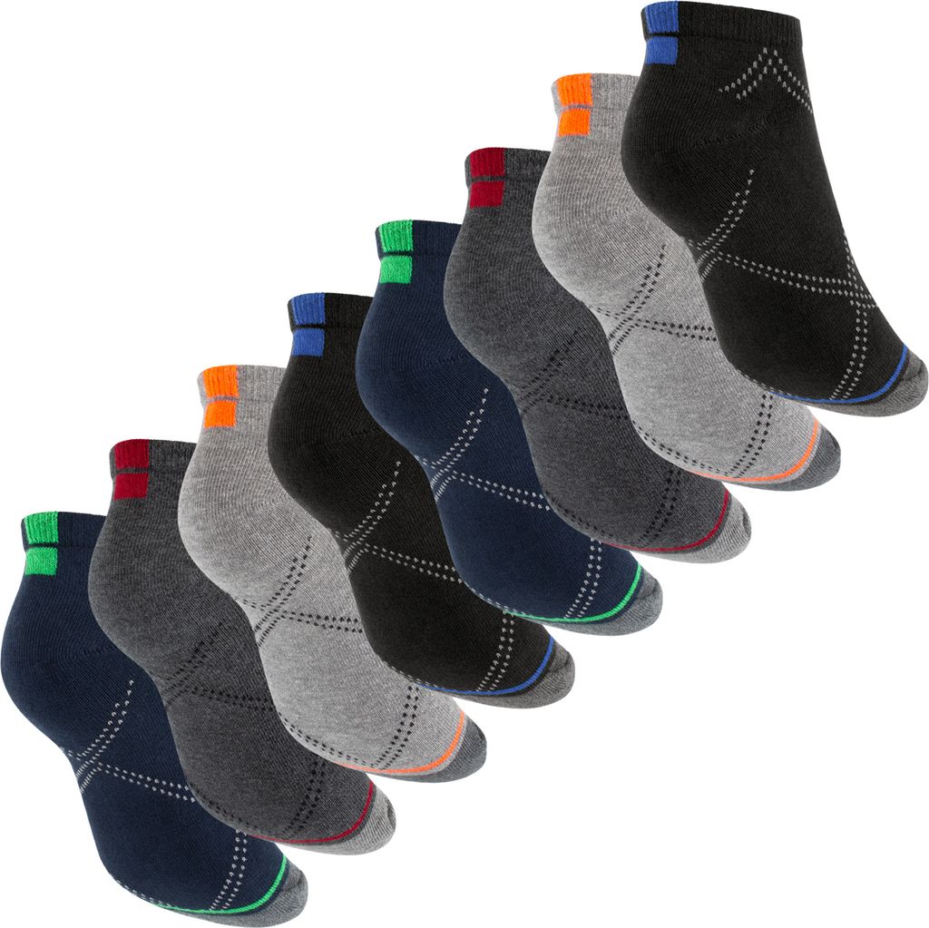 Footstar Herren & Damen Sneaker Socken (8 Paar), Kurze Produktbild 
