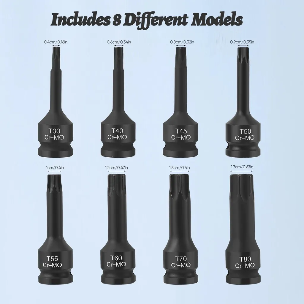 Coffret de douilles Torx pour réparation automobile - Outillage robuste - 3