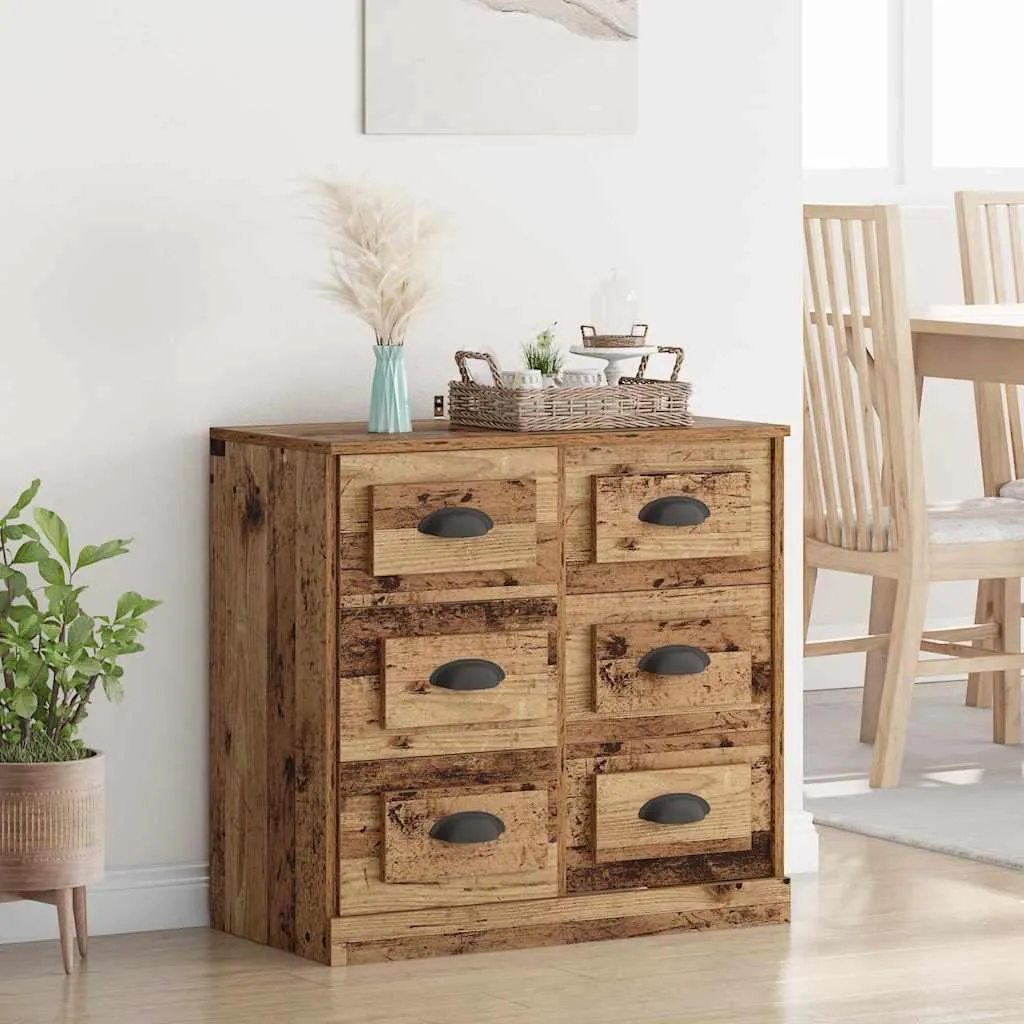 Credenza vidaXL Altholz: Eleganza Industriale 70x35,5x67,5 cm