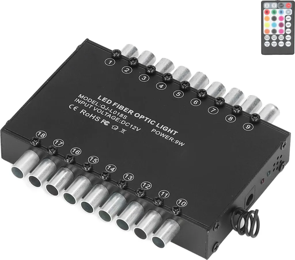 Plafonnier Étoilé à Fibre Optique 18 Trous avec Contrôle Bluetooth App