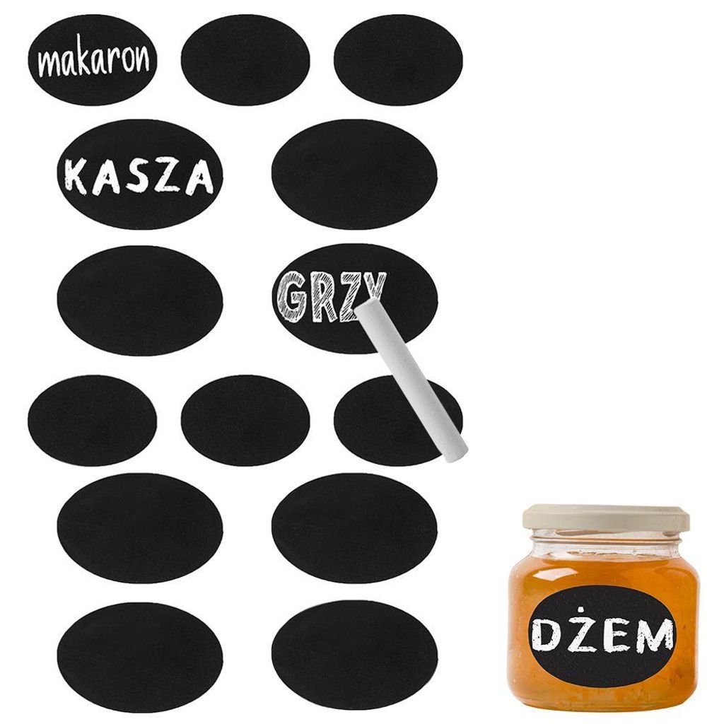 Orion Chalk Nálepky Chalkboard Etikety na konzervovanie Obrázok produktu 