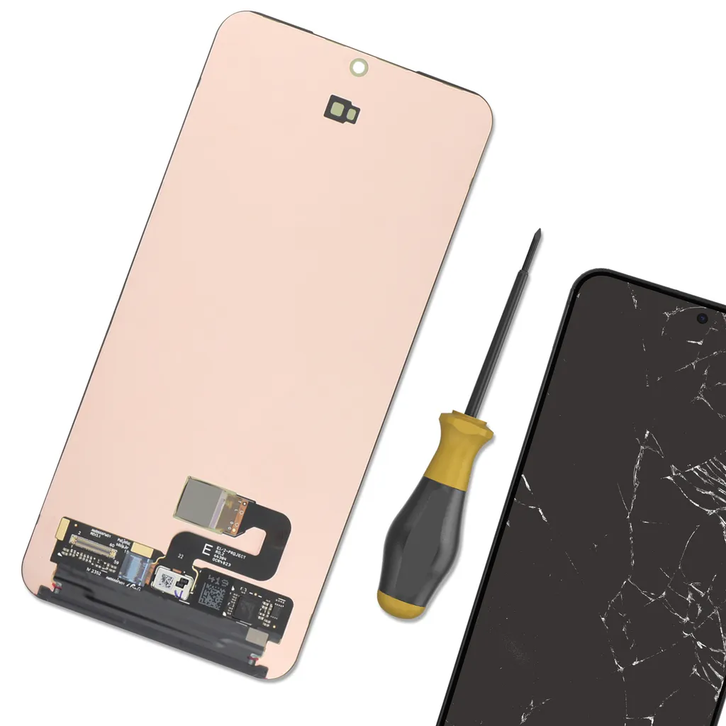 Pièce détachée écran Samsung S24 Plus, vitre noire prête à poser