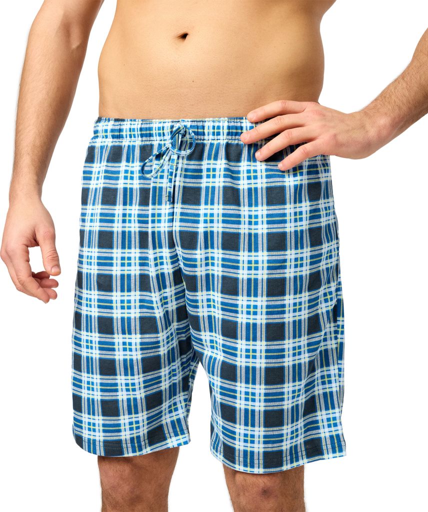 Timone Herren Schlafanzughose Kurz TI30-116(Kariert4 (9632301), S)