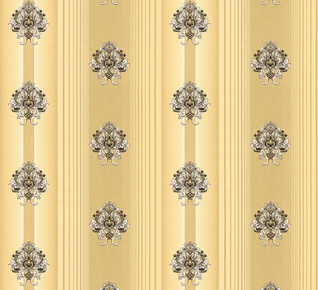 A.S. Création Barocktapete Hermitage Tapete mit Ornamenten Vliestapete gold schwarz 10,05 m x 0,53 m