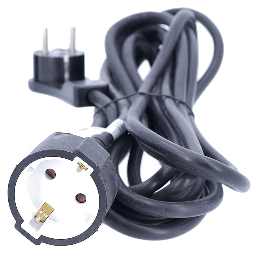 as-Schwabe Rallonge PVC Schuko 2m Fiche plate 230V 16A Noir Image du produit 