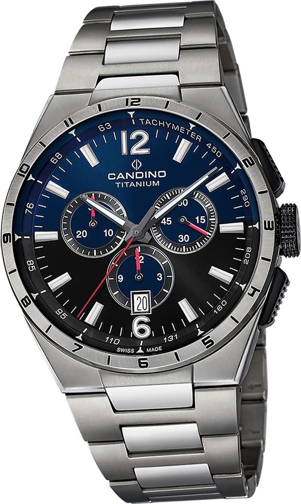 Candino Titan Herren Uhr Chronograph Casual Armbanduhr grau Classic D2UC4603/M
