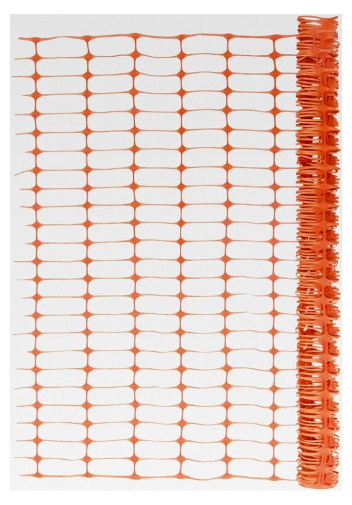 Gartenzaun Schutznetz Warnnetz Bauzaun Wildzaun 1 x 30 m (H x L) Orange