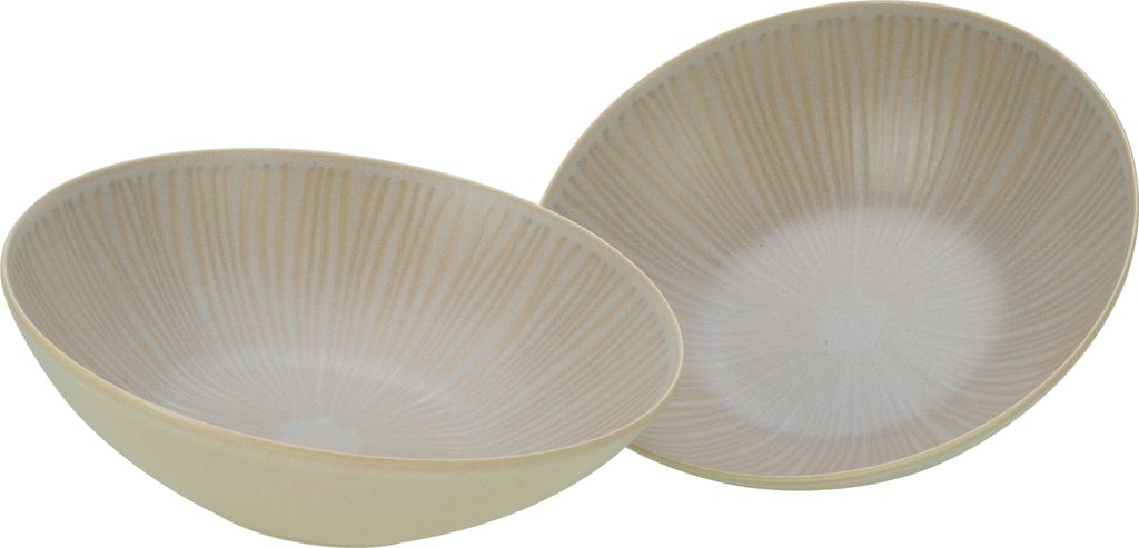 CreaTable, 33046, Vesuvio  Sand, Salatschüssel 2-tlg, Produktbild 