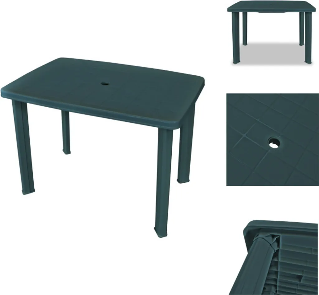 Tavolo da Lavoro e Giardino vidaXL Verde 101 cm Plastica Robusta