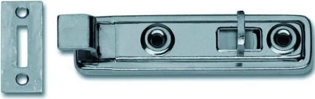 DORMAKABA Möbelriegel gekröpft, 20x80, Stahl silberfarbig