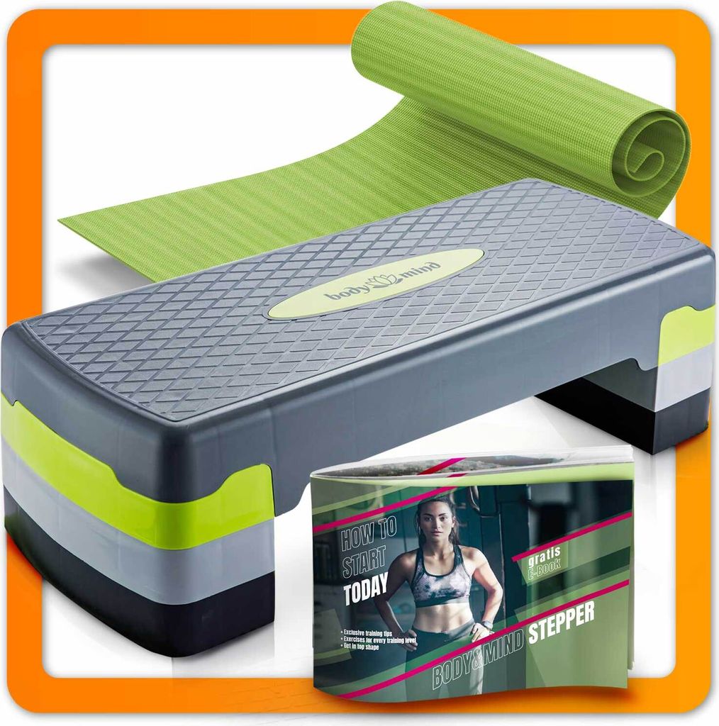 Body & Mind® Aerobic Steppbrett; Elite 3-Stufen Stepper; Produktbild 1
