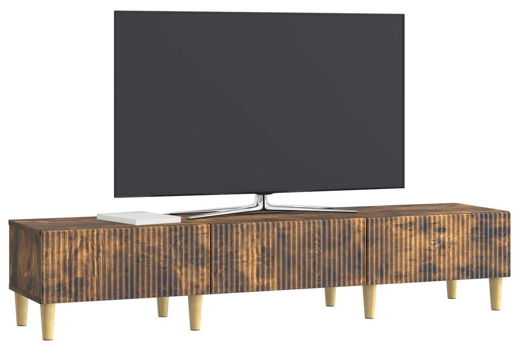vidaXL TV-Schränk Geräucherte Eiche 147 x 34,5 x 30 cm Holzwerkstoff