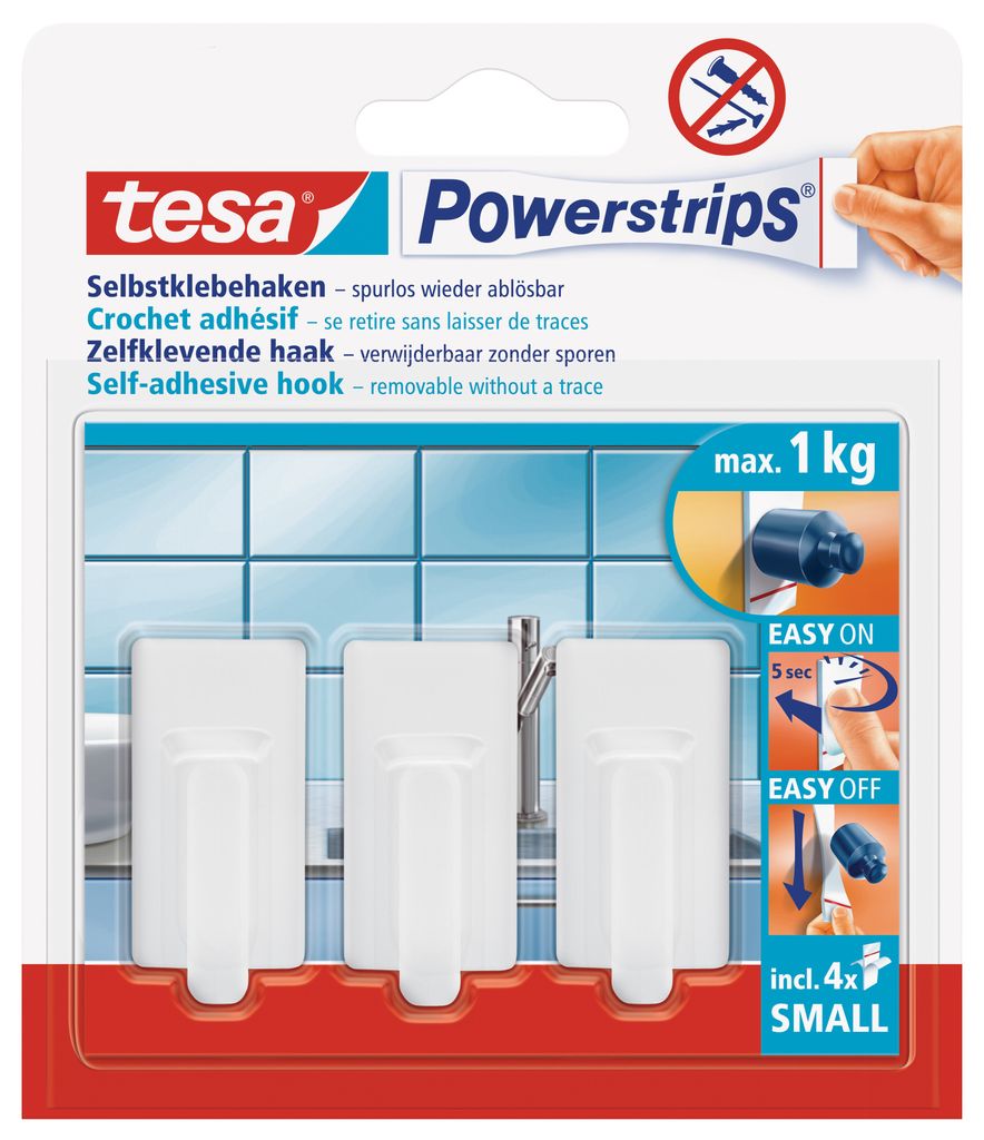 tesa Powerstrips Haken Small Classic weiss Image du produit 