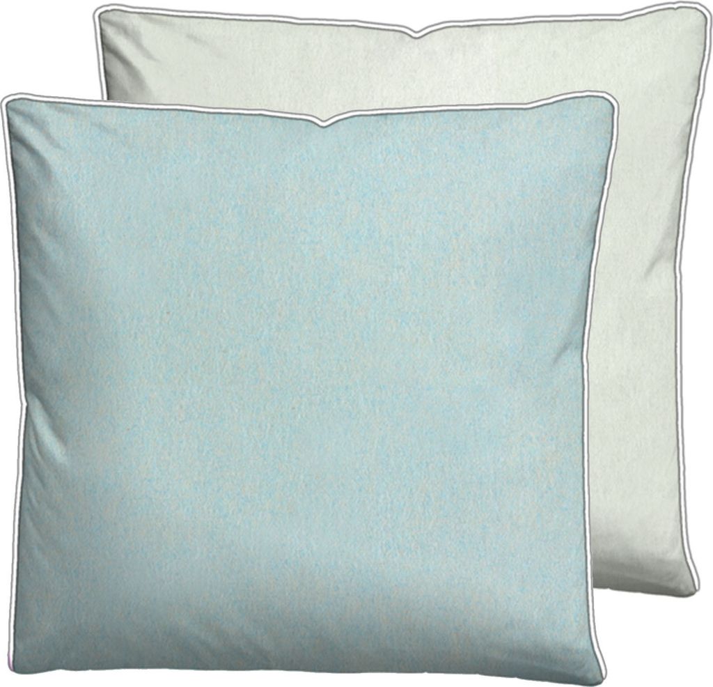 biberna Melange-Flanell Bettwäsche 0840500 MELANGE UNI color: ciel, size: 1x 80x80 cm