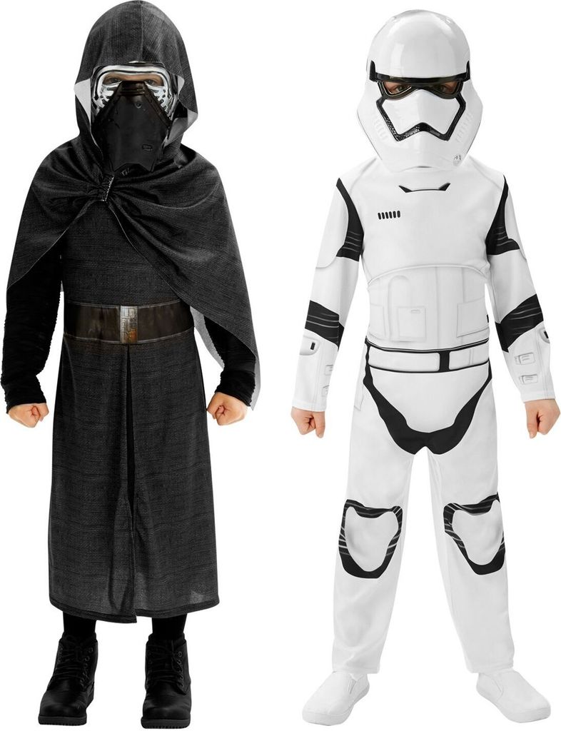 Star Wars Kylo Ren & Stormtrooper Doppelpack Kostüm für Kinder Kindergröße: 110-116