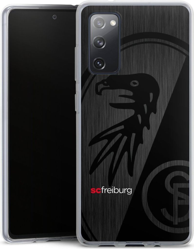 DeinDesign Handyhülle für Samsung Galaxy S20 FE 5G Silikon Hülle Case Smartphone Schutzhülle Metallic Look Offizielles Lizenzprodukt SC Freiburg