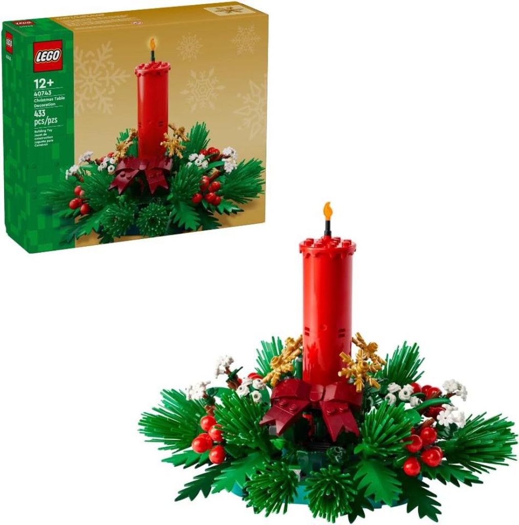 LEGO Iconic Vánoční dekorace na stůl, Sada na stavění, 12 Obrázek produktu 
