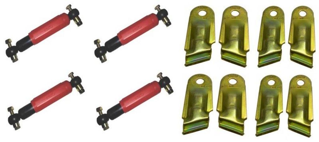 AL-KO / Kober 4x Achsstoßdämpfer Octagon, rot + Produktbild 