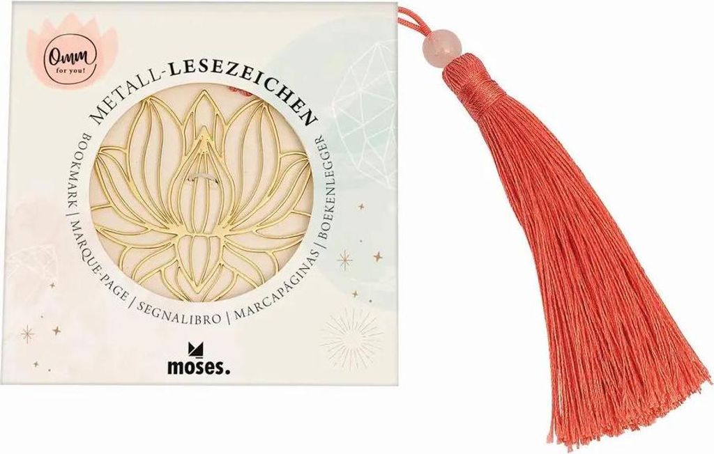 moses Omm for you Metall-Lesezeichen Lotus