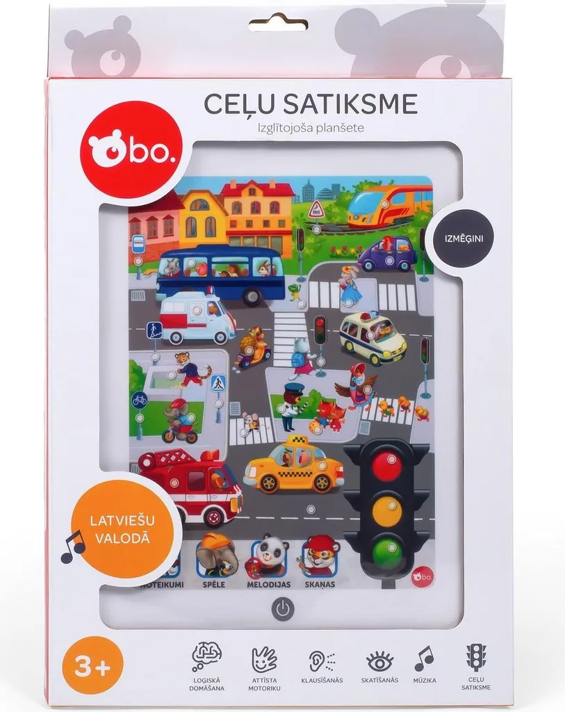 Jouet d'éveil linguistique en letton tablette Trafic pour petit enfant