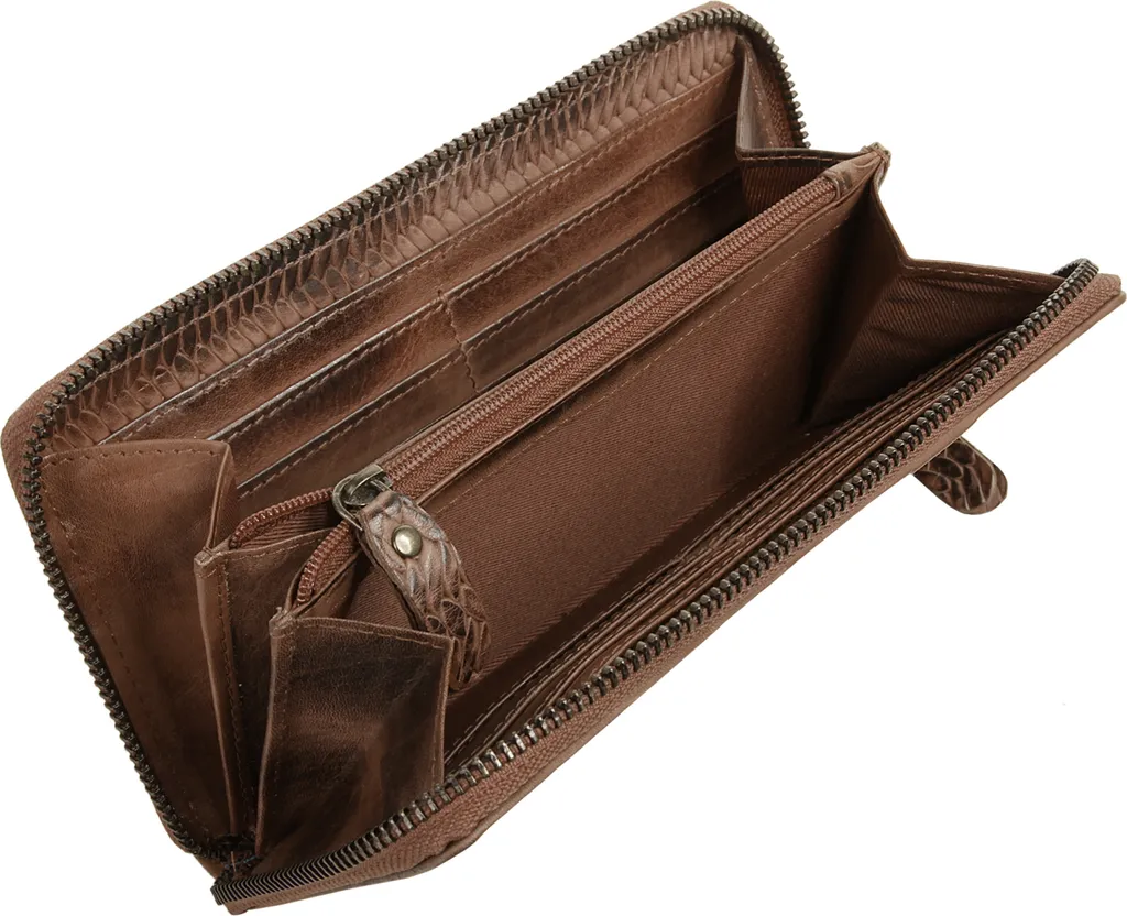 Portafoglio Marrone CHIEMSEE Perth con Zip Totale - Ideale per Viaggiatori - 9