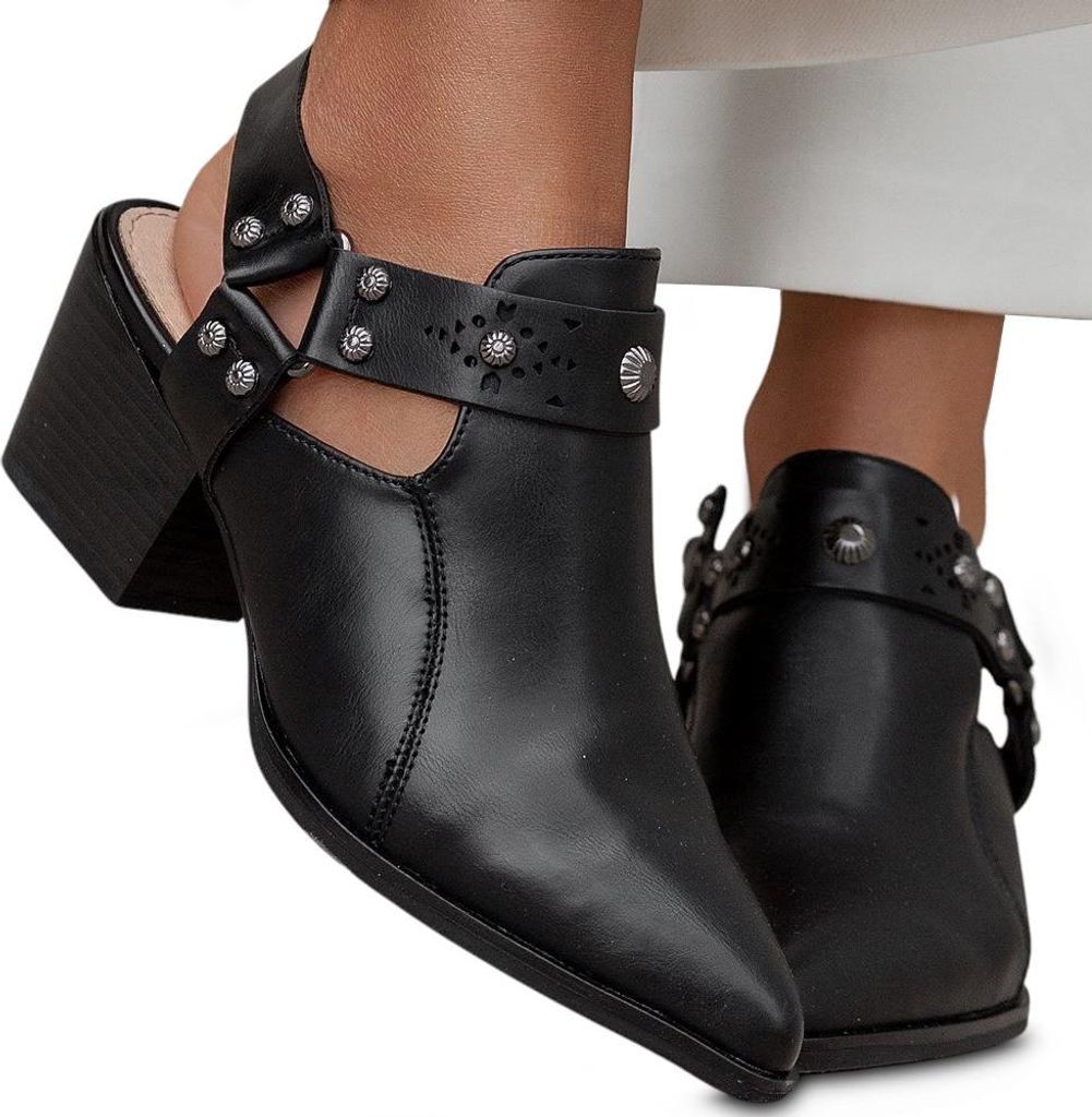 Damen Stiefel Stiefeletten Elegant Damenschuhe Boots Weide Schwarz Gr.40