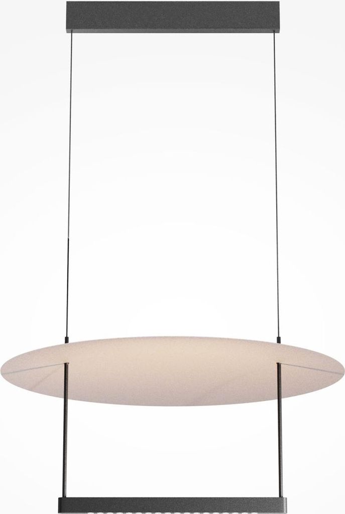 LED Hängelampe Metall H: max. 334,6 cm Schwarz Weiß länglich 3000 K warmweiß 1400 lm Modern Pendelleuchte