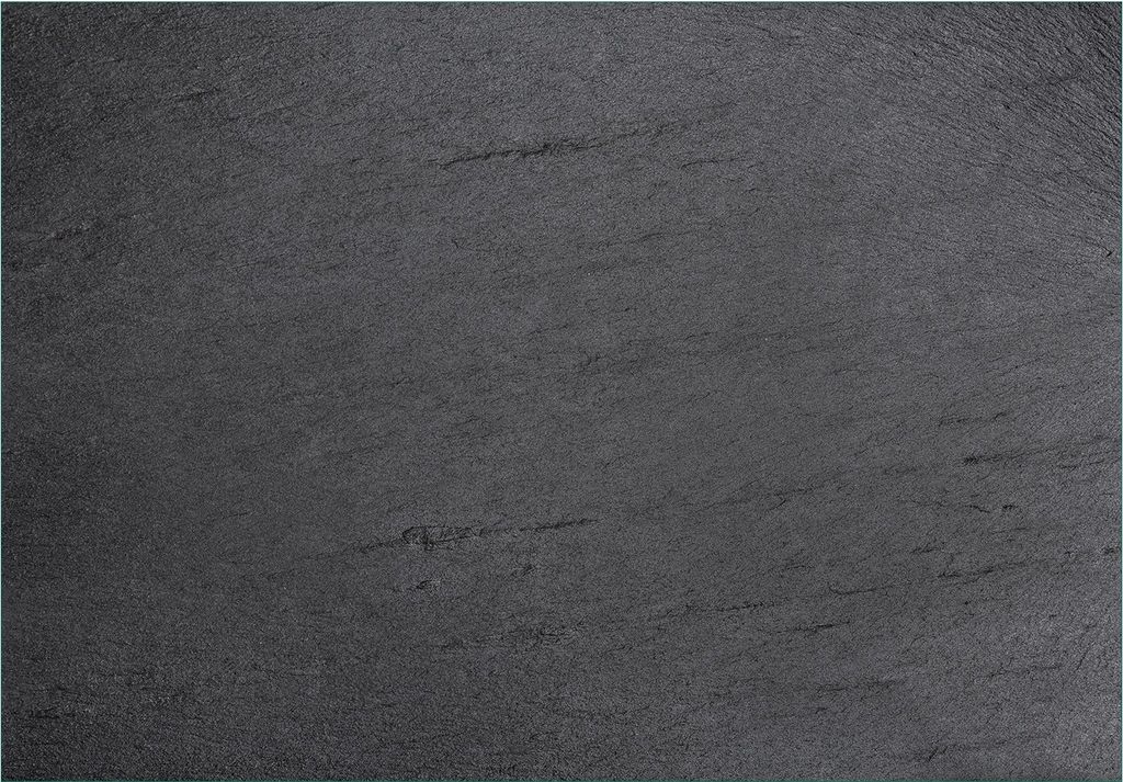 Wallario Fototapete Vliestapete, seidenmatte Oberfläche, einfache Verarbeitung, Größe 200 x 140 cm, Motiv Schwarze Schiefertafel Optik - Steintafel