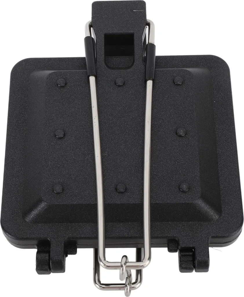 Grille-pain extérieur antiadhésif et pliable pour sandwichs au camping